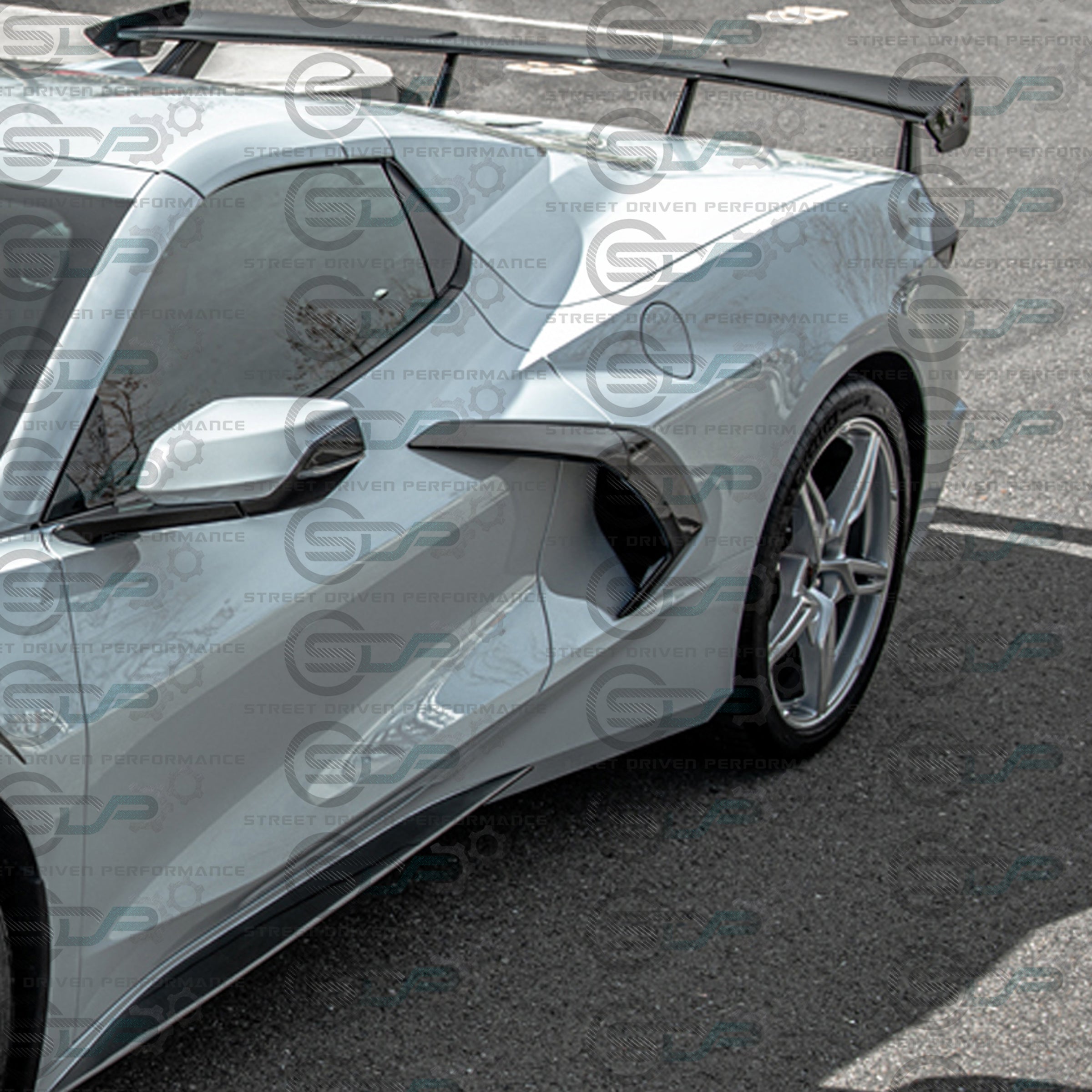 2020+ C8 Corvette - Carbon Fiber Side Door Handle Vent Trim Pair